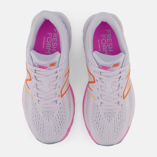 Fresh Foam X 880v12 Women's Running Shoe - Libra with Vibrant Pink and Vibrant Orange