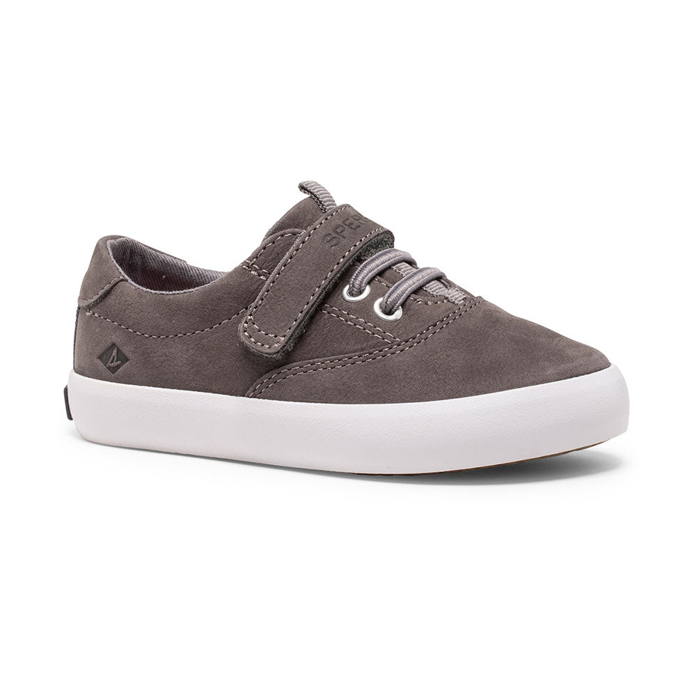 Spinnaker Kid's Washable Sneaker - Grey Leather