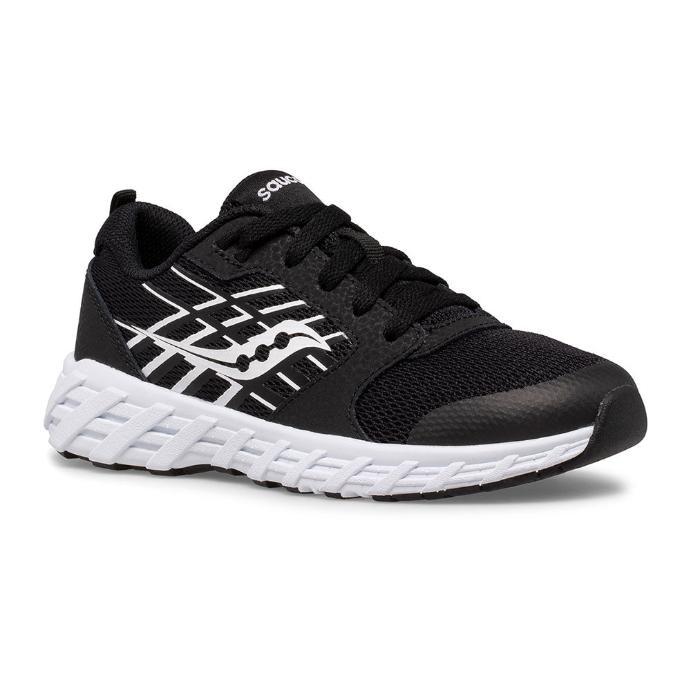Wind 2.0 A/C Lace Big Kid's Athletic Trainer - Black/White