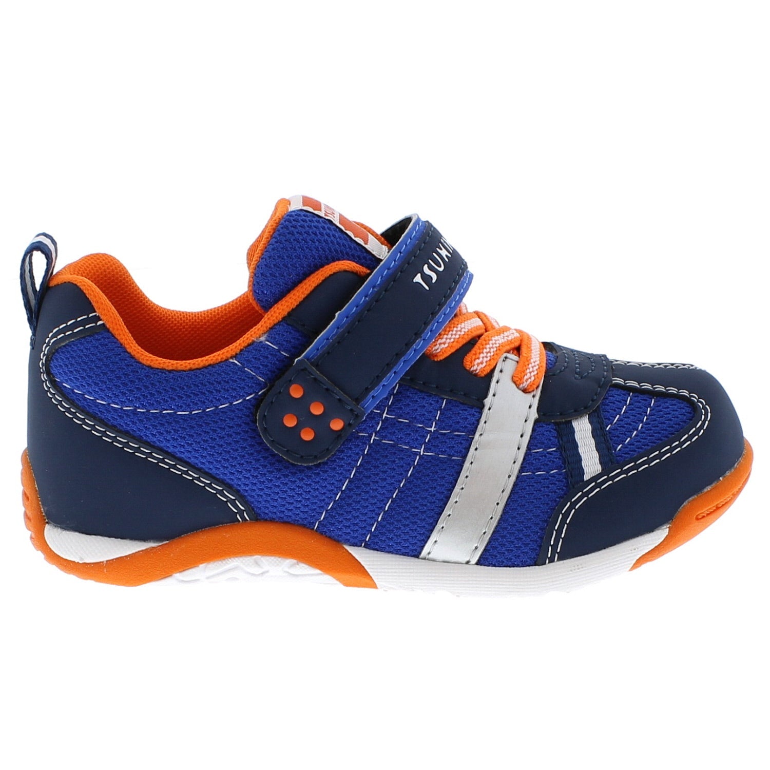Kaz Kid's Athletic Sneaker - Navy/Tangerine