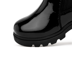 Kensington Treklite Kid's Chelsea Boot - Black Gloss