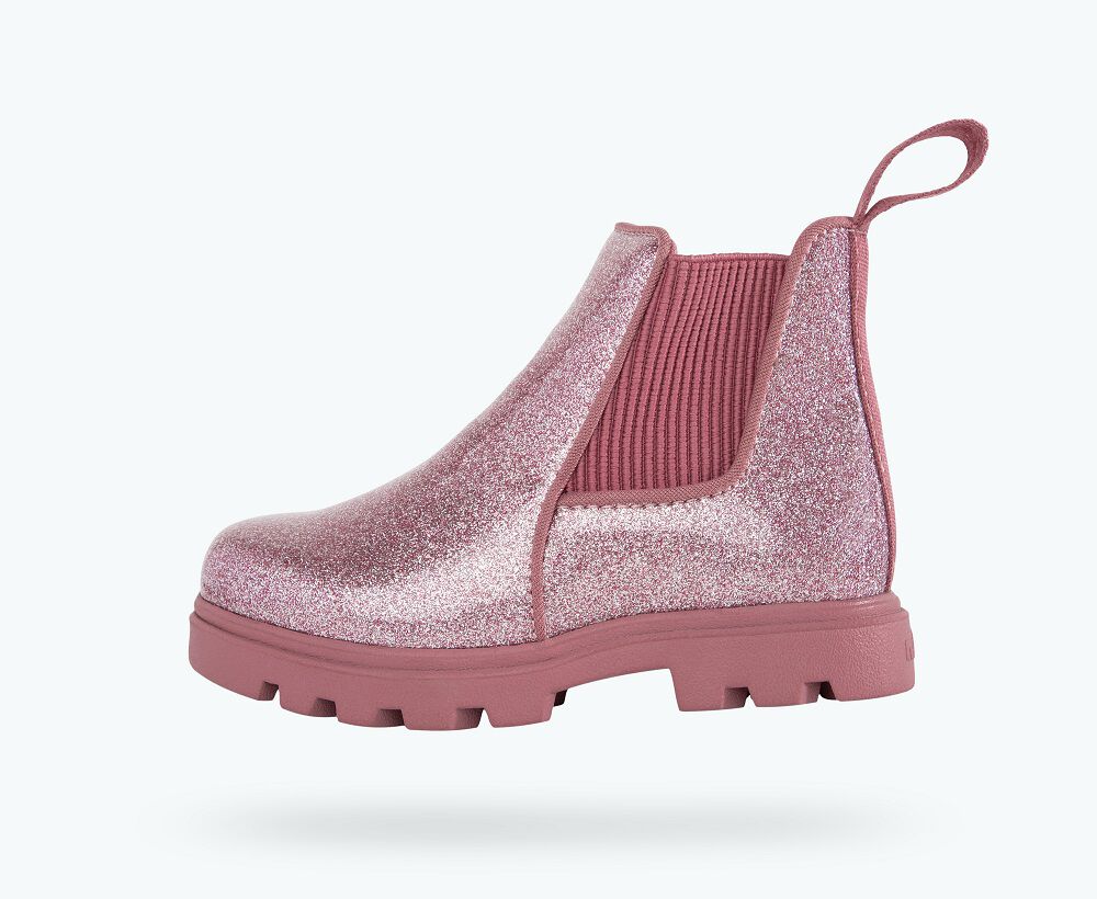 Kensington Treklite Kid's Chelsea Boot - Pink Glitter