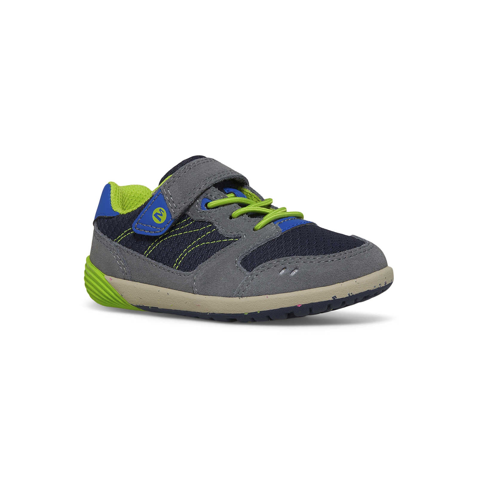Bare Steps® Kid's A83 Sneaker - Navy/Green
