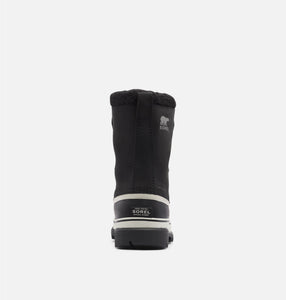 Caribou Men's Waterproof Snow Boot - Black, Dark Stone
