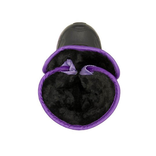 Snowbug6 Printed Toddler Snow Boot - Purple Dots