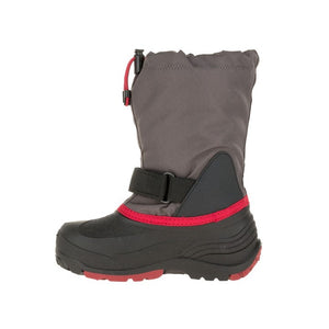 Waterbug5 Kid's Snow Boot - Charcoal/Red