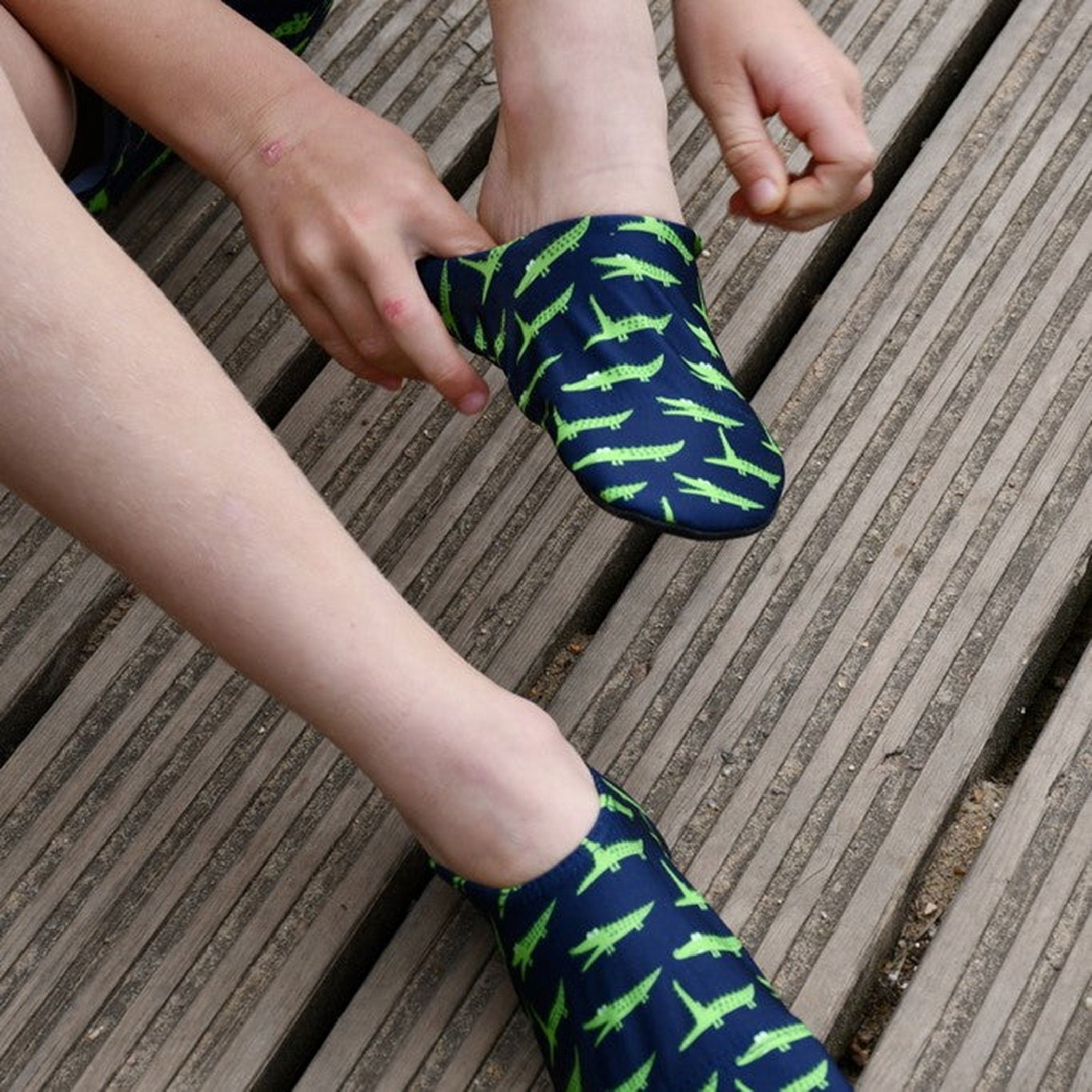 Non-Slip Kid's Water Socks - Gator