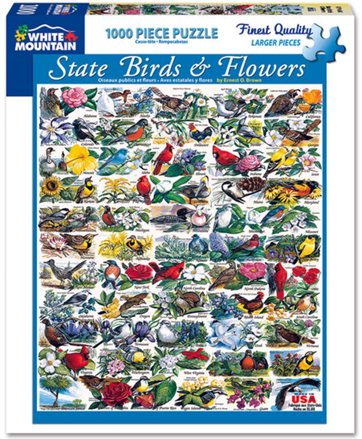 State Birds & Flowers Jigsaw Puzzle - 1000 Piece