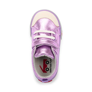 Kristin Kid's Canvas Sneaker - Purple Shimmer