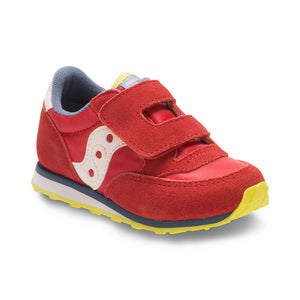 Baby Jazz Hook & Loop Sneaker - Red, Blue, Lime