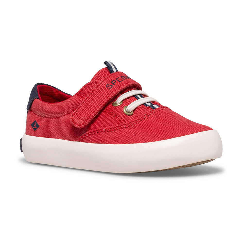 Spinnaker Little Kid's Washable Sneaker - Red Canvas