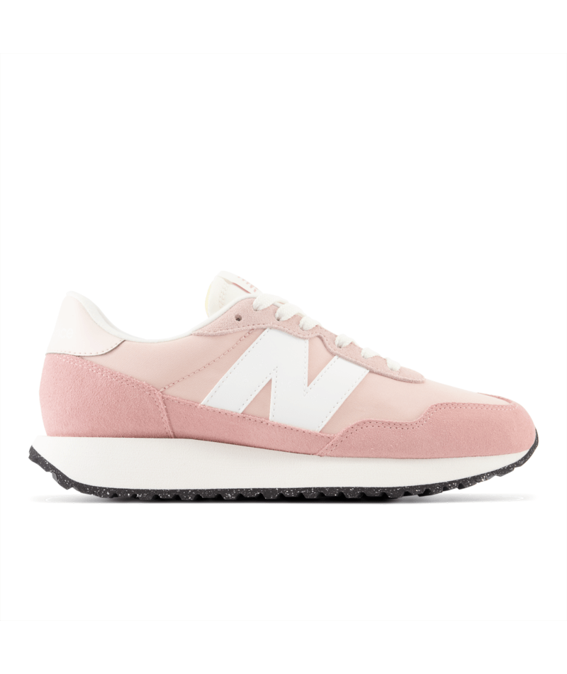 237v1 Women's Retro Sneaker - Pink Sand with White