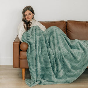 Patterned Faux Fur XL Throw Blankets