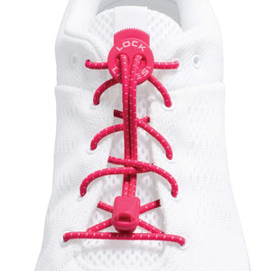 No Tie Replacement Lacing System - Hot Pink