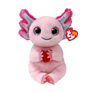 Beanie Belly Holiday Collection - Locky Axolotl with Heart