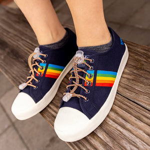 No Tie Replacement Lacing System - Rainbow