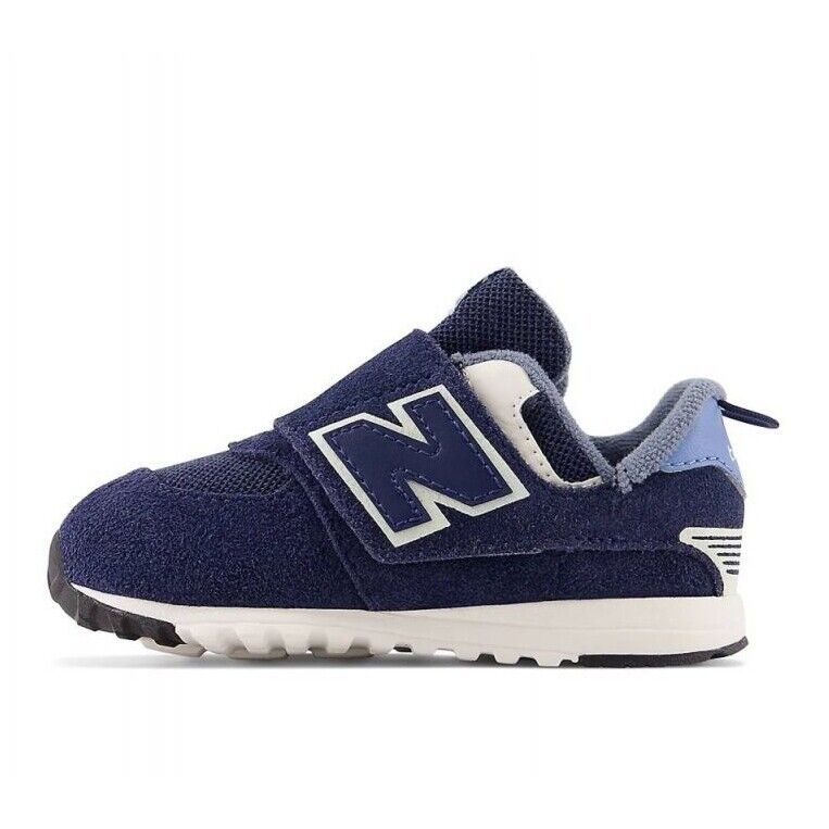 574 NEW-B  Hook & Loop Toddler Sneaker - Navy/Heritage Blue