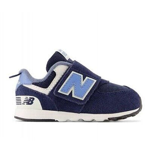 574 NEW-B  Hook & Loop Toddler Sneaker - Navy/Heritage Blue