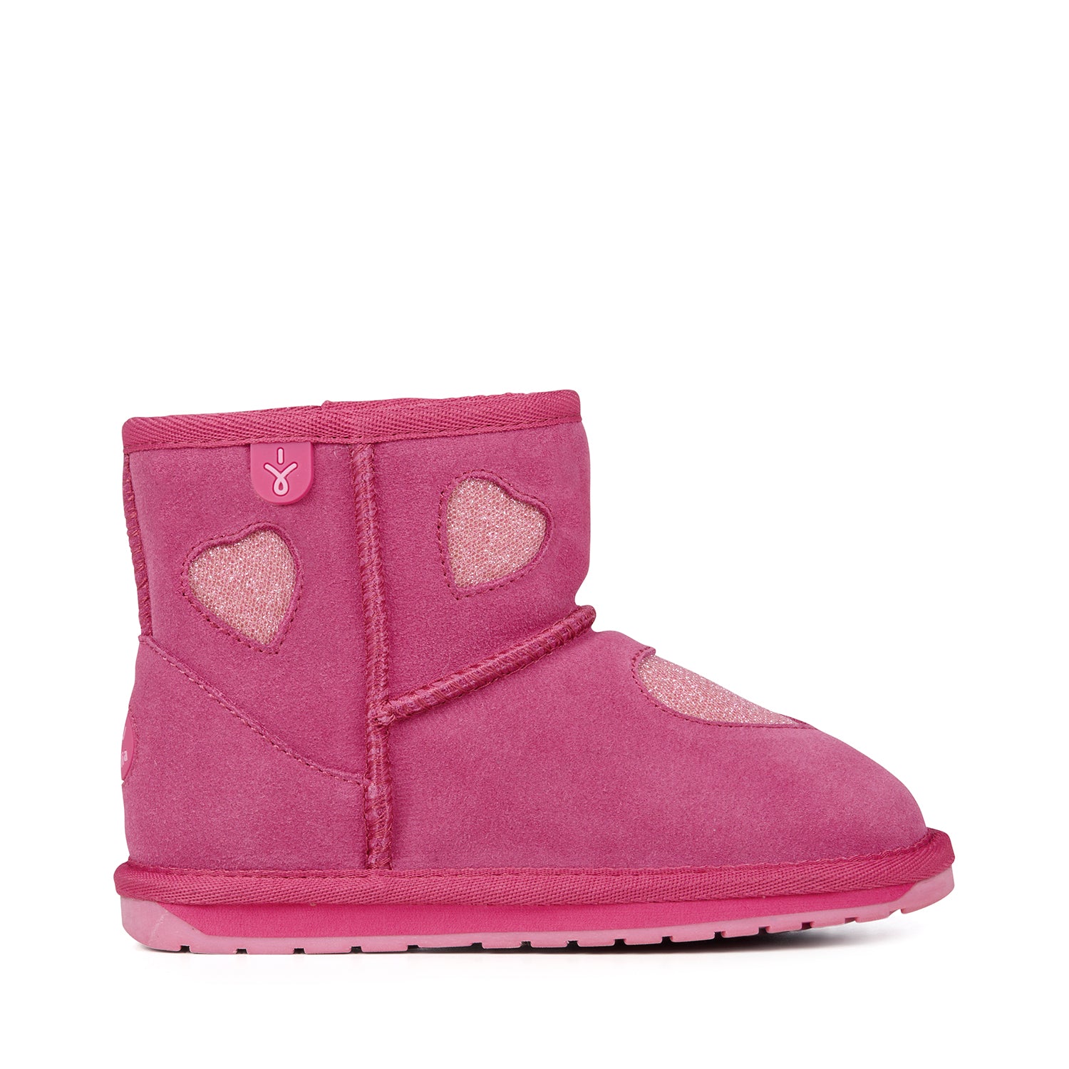 Barton Heart Kid's Micro Sherpa Boot - Pink