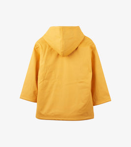 Yellow & Navy Stripe Lining Splash Jacket