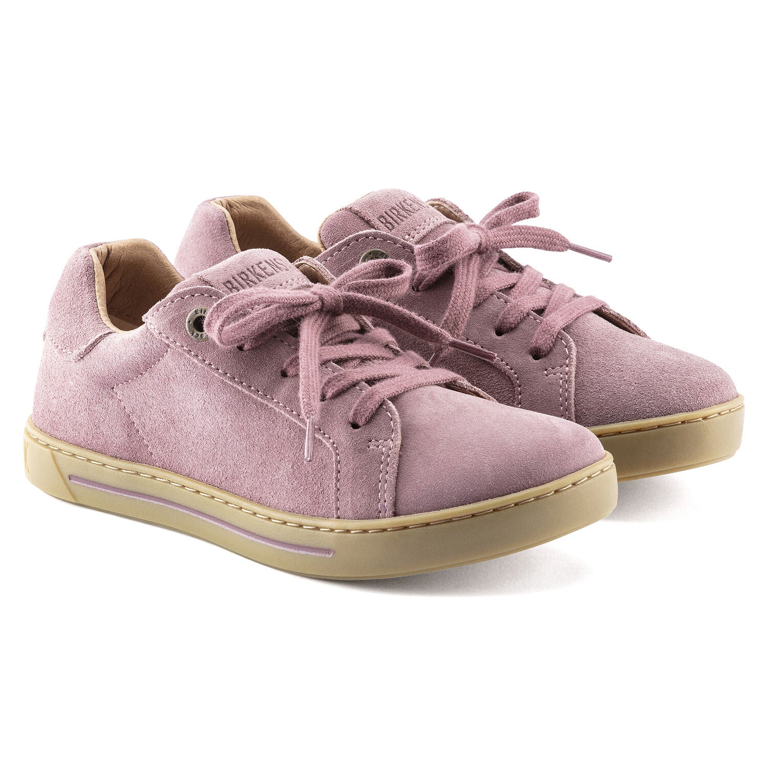 Kids Porto Suede Leather Sneaker - Lavender Blush