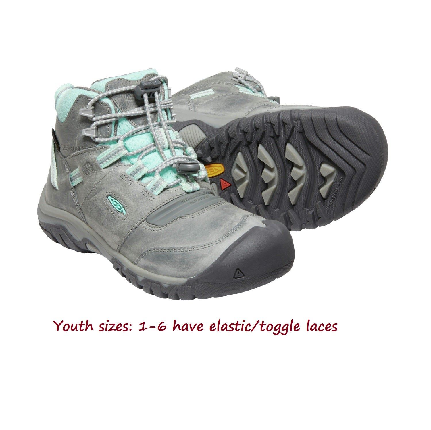 Kid's Ridge Flex Mid WP Hiking Boot - Grey/Blue Tint