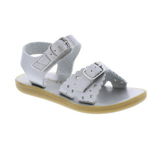 Ariel Casual Kid's Sandal - Silver Leather
