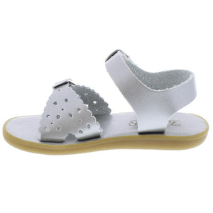 Ariel Casual Kid's Sandal - Silver Leather