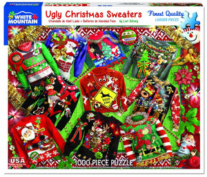 ⭐HOLIDAY⭐ Ugly Christmas Sweaters Jigsaw Puzzle - 1000 Piece