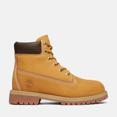 Timberland® Premium 6-inch Waterproof Boots - Wheat Nubuck/Yellow