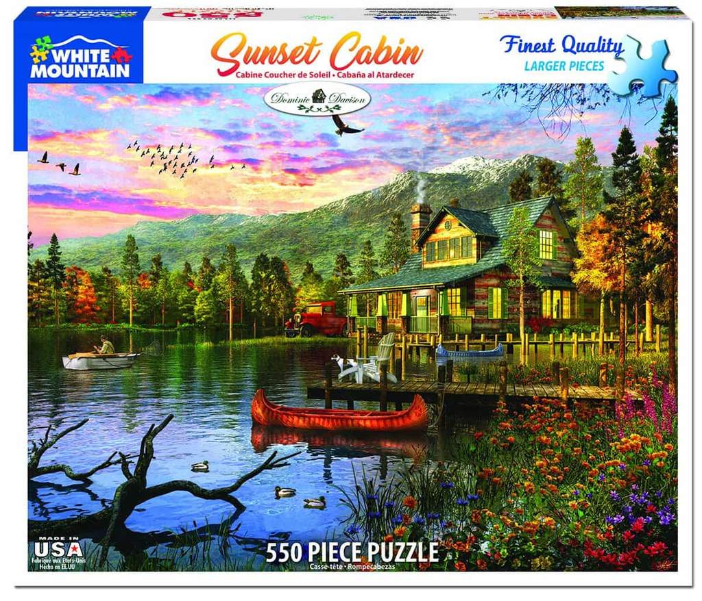 Sunset Cabin Jigsaw Puzzle - 550 Piece