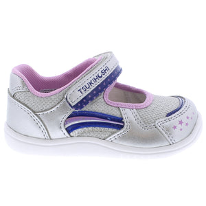 Baby Twinkle Mary Jane - Silver/Navy