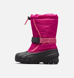 Flurry Kid's Insulated Snow Boot - Deep Blush/Tropic Pink