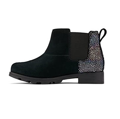 Youth Emelie Waterproof Chelsea Boot - Black, Irid Dots