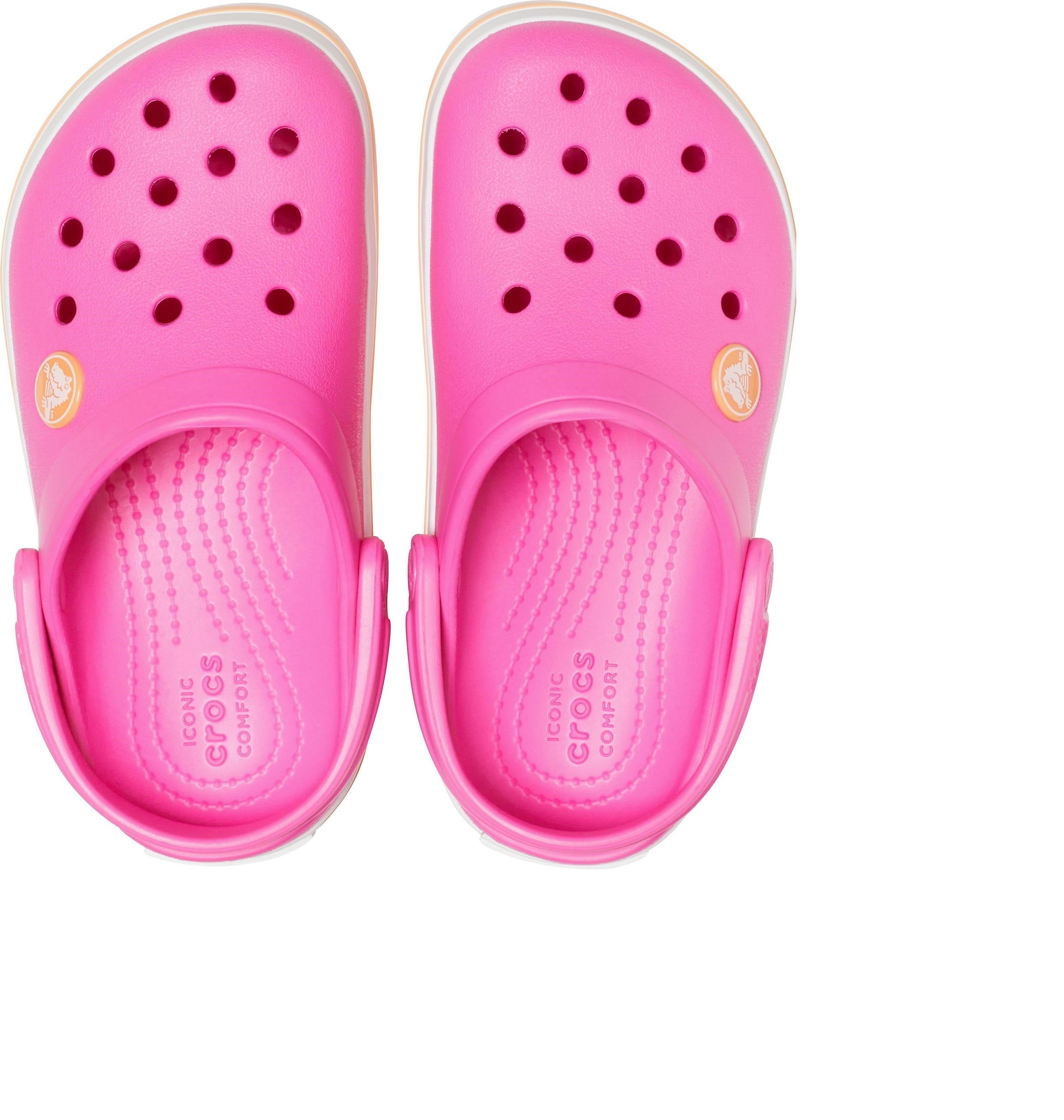 Kids Crocband Clog - Pink/Cantaloupe