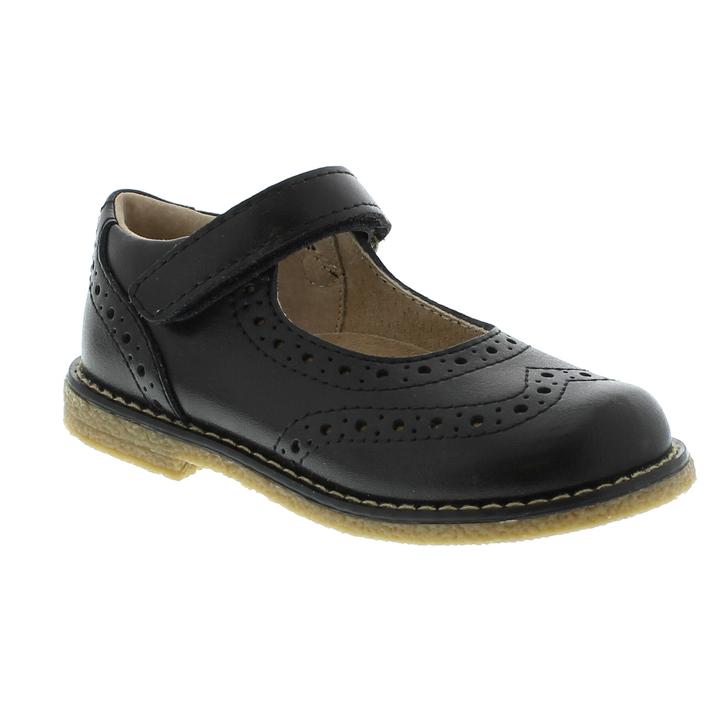 Lydia Mary Jane Dress Shoe - Black Leather