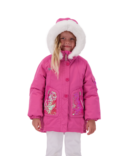 Girls Sparkle Winter Jacket - Pink