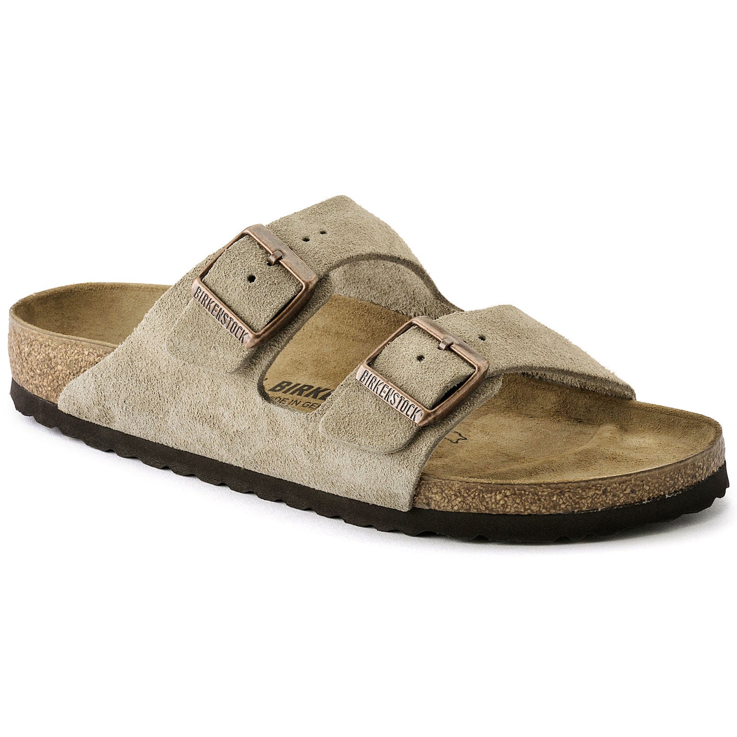 Adult Arizona Shearling Suede Leather Slipper - Mink – Tonka Shoe