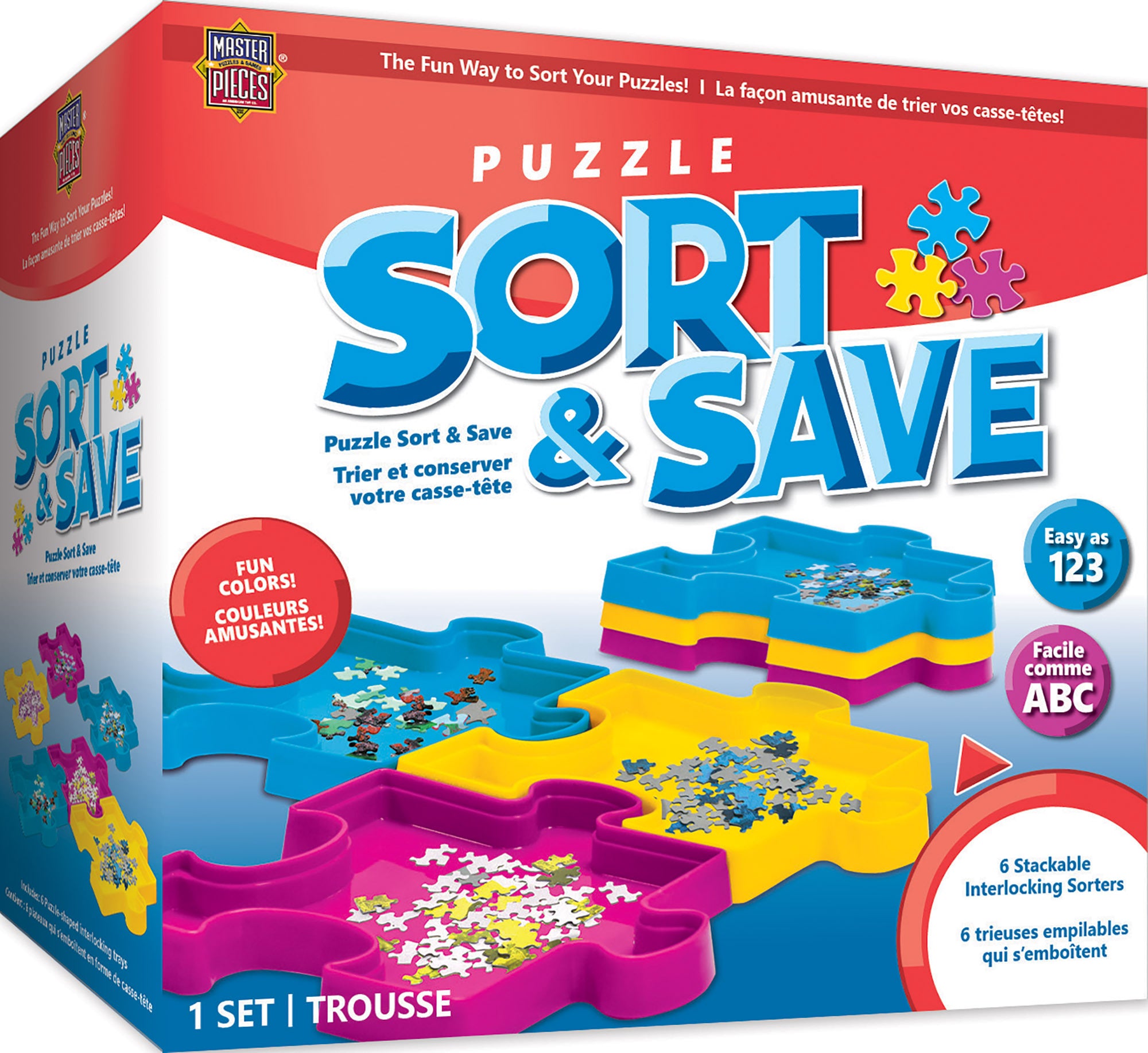 Sort and Save - Puzzle Piece Trays