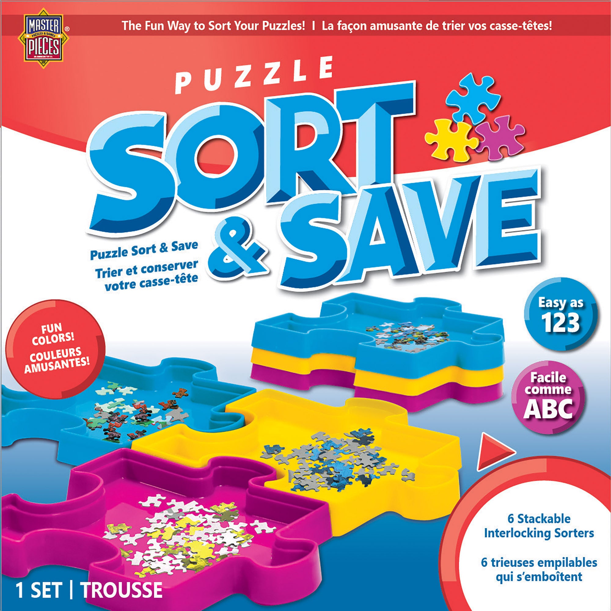Sort and Save - Puzzle Piece Trays
