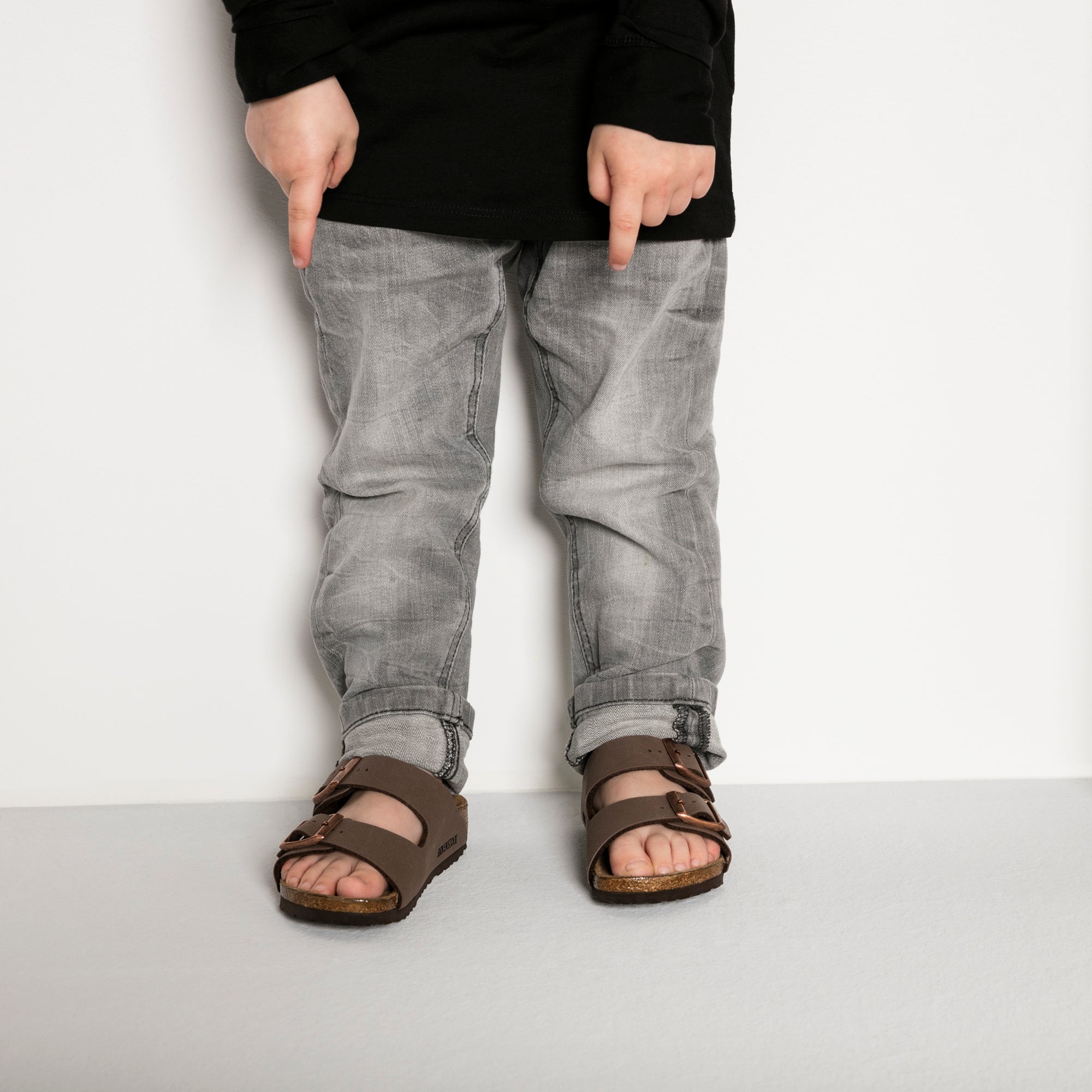 Arizona Kid's Birkibuc Sandal - Mocha Nubuck – Tonka Shoe Box | Little Childrens Shoes