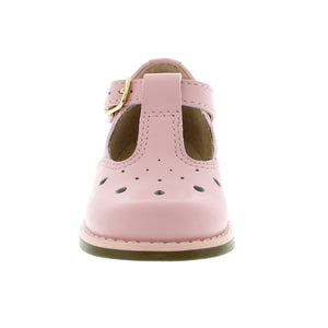 Harper Baby T-strap Dress Shoe - Pink Leather