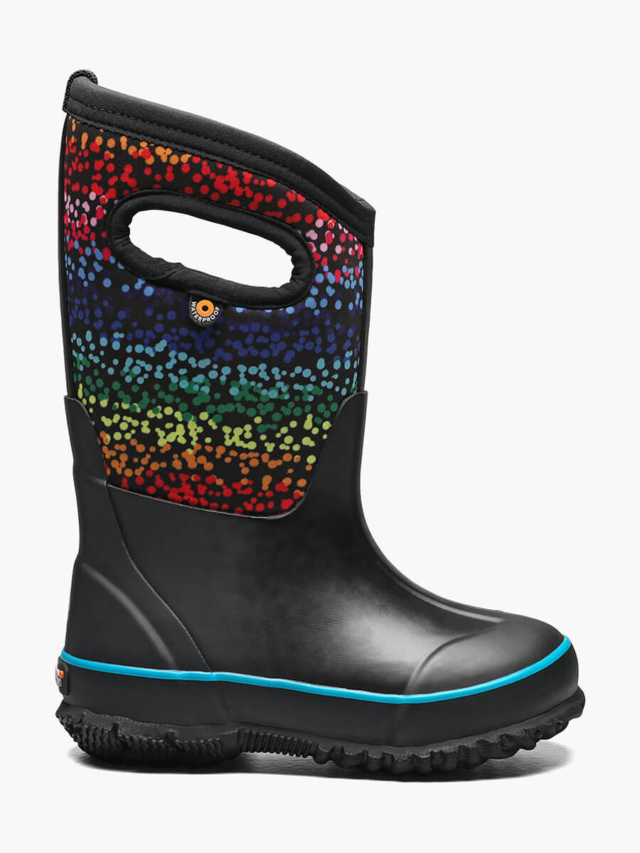 Classic Kids' Winter Boots - Rainbow Dots