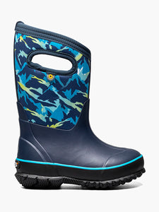 Classic Kid's Mountain Snow Boots - Navy