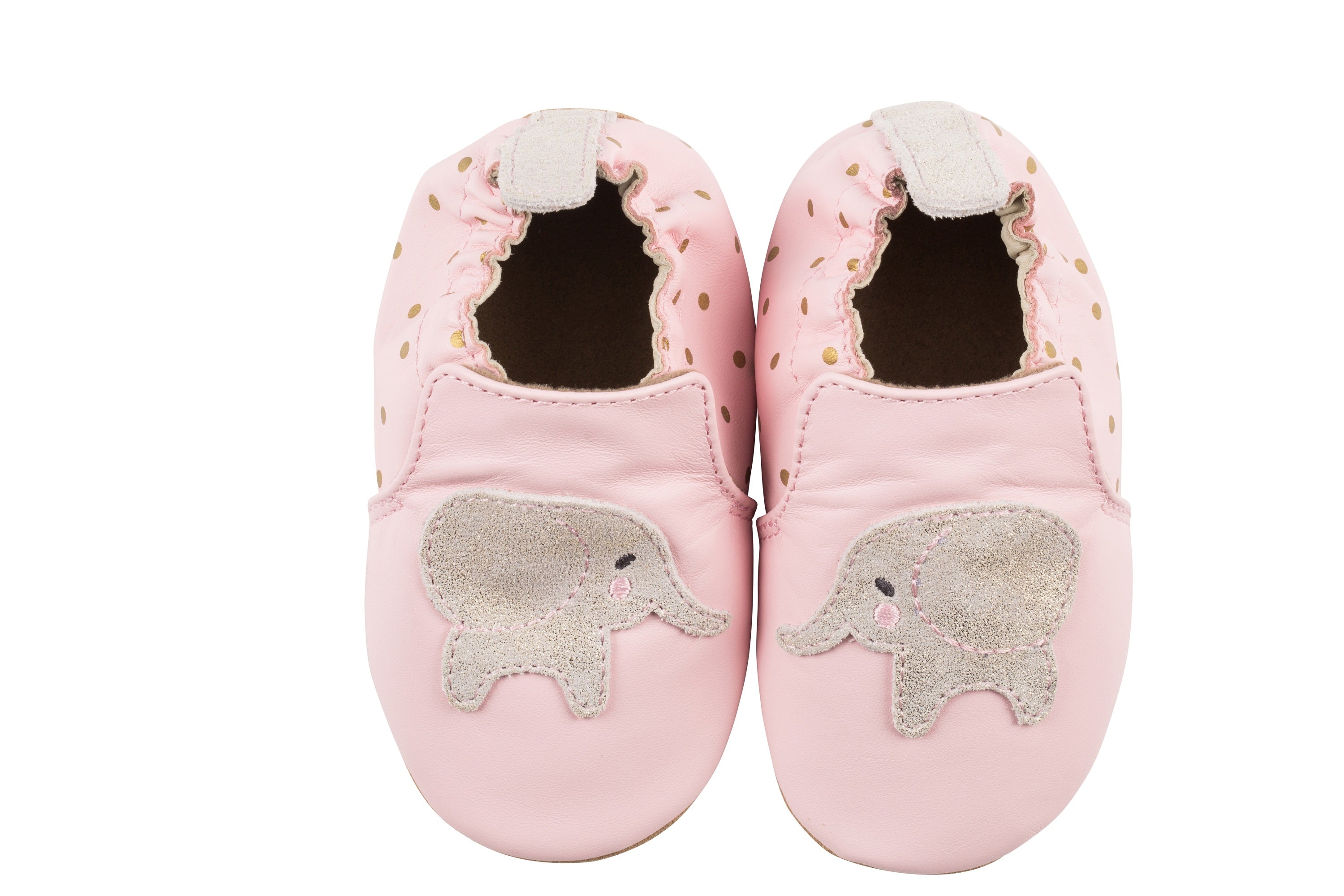 Soft Sole Baby Shoes - Pink Ella Elephant
