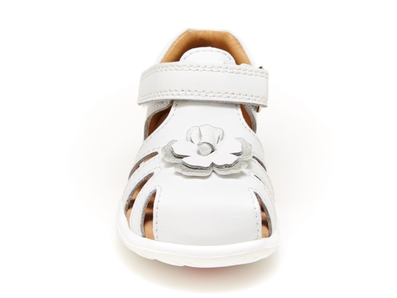 SRTech Eleni Kid's Leather Sandal - White