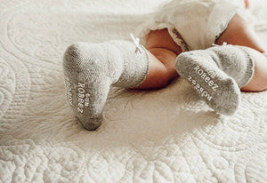 3pk Baby Girl Socks - Navy/Grey/Pink