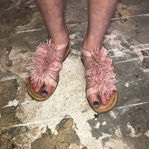 Kids' Eloise Leather Sandal - Blush Pink