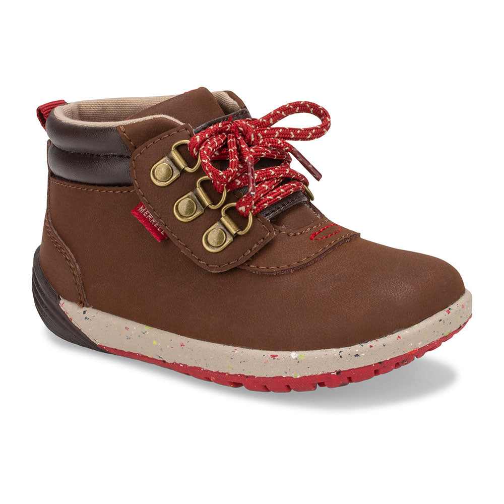 Little Kid's Bare Steps Boot 2.0 Jr. - Brown Leather