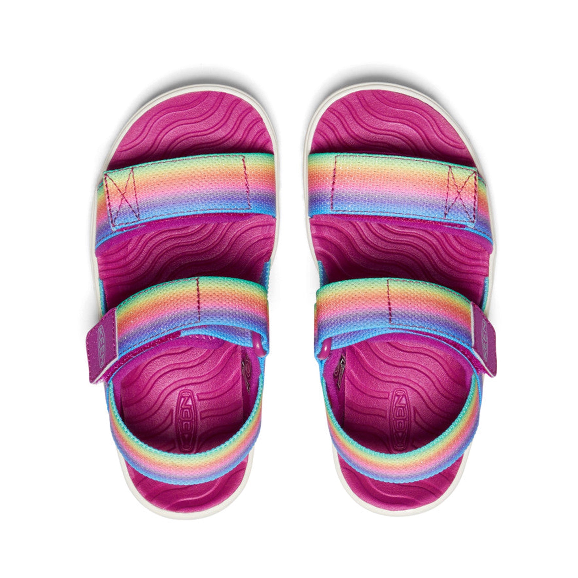 Elle Backstrap Kids' Sandal - Rainbow/Festival Fuchsia
